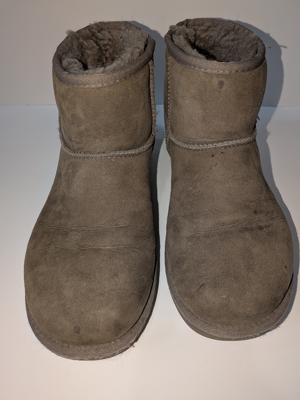 UGG Short Suede Winter Boots - Gray